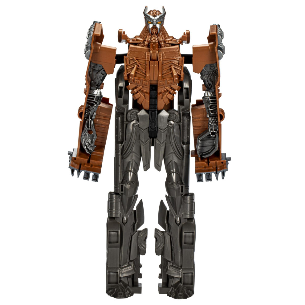 Transformers Toys Rise of The Beasts Movie  Titan Changers Scourge Converting Action Figure for Ages 6 and up  11-inch