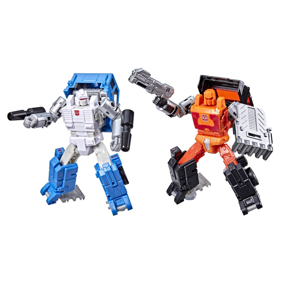 Transformers Generations War for Cybertron Golden Disk Collection Chapter 1  Autobot Road Ranger and Autobot Puffer  Ages 8 and Up  5.5-inch