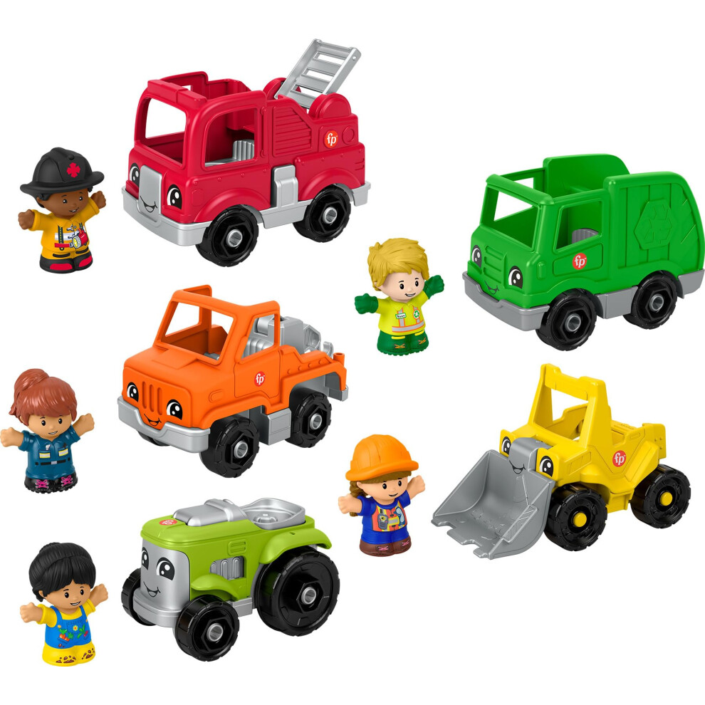 Coffret de jeu pour tout-petits Fisher-Price Little People avec 10 jouets pour enfants d'?ge pr?scolaire ? partir de 1 an