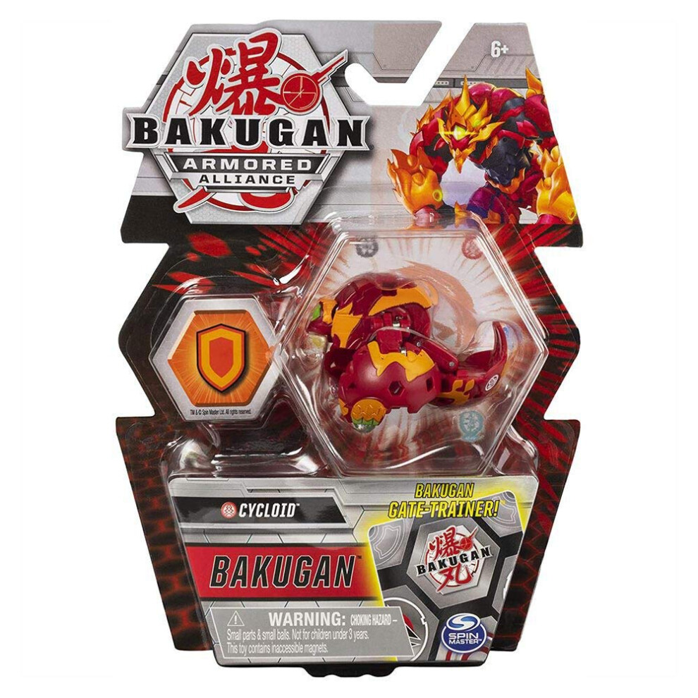 Bakugan Armored Alliance Core 2-inch Collectible Transforming Figure Cycloid (Pyrus Faction)