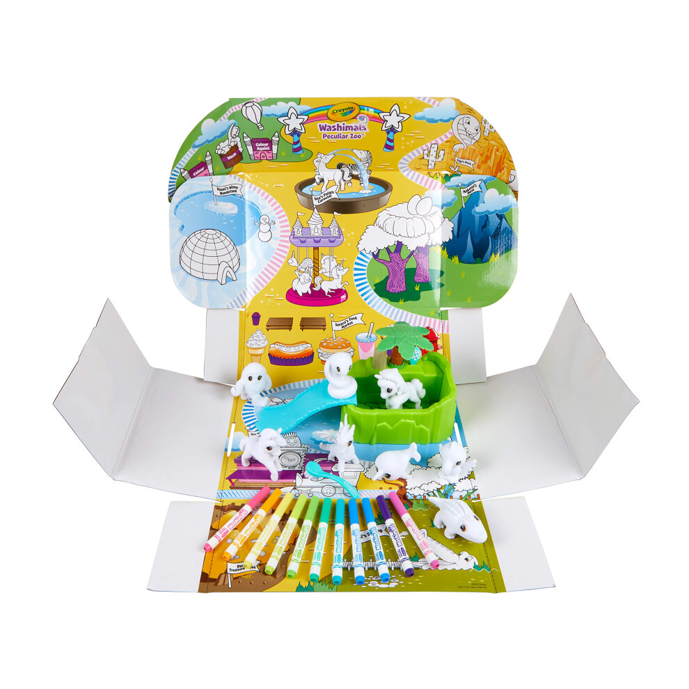 CRAYOLA 74-7430-E-000 Washimals Peculiar Zoo Playset