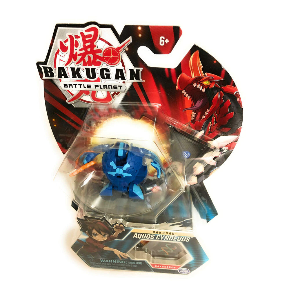 Bakugan  Aquos Cyndeous  2"" Tall Collectible Transforming Creature  for Ages 6 & Up