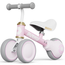 AyeKu Baby Loopfiets voor 1-Jarigen Jongens Meisjes 12-24 Maanden, 3 Wielen Eerste Fiets, Verjaardagscadeaus-Rosa