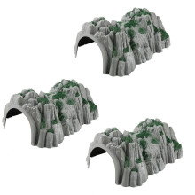 YOUUGIOR Modèle de Scène 1:87 HO OO Échelle Accessoires de Train de Chemin de Fer Tunnels (3PCS)