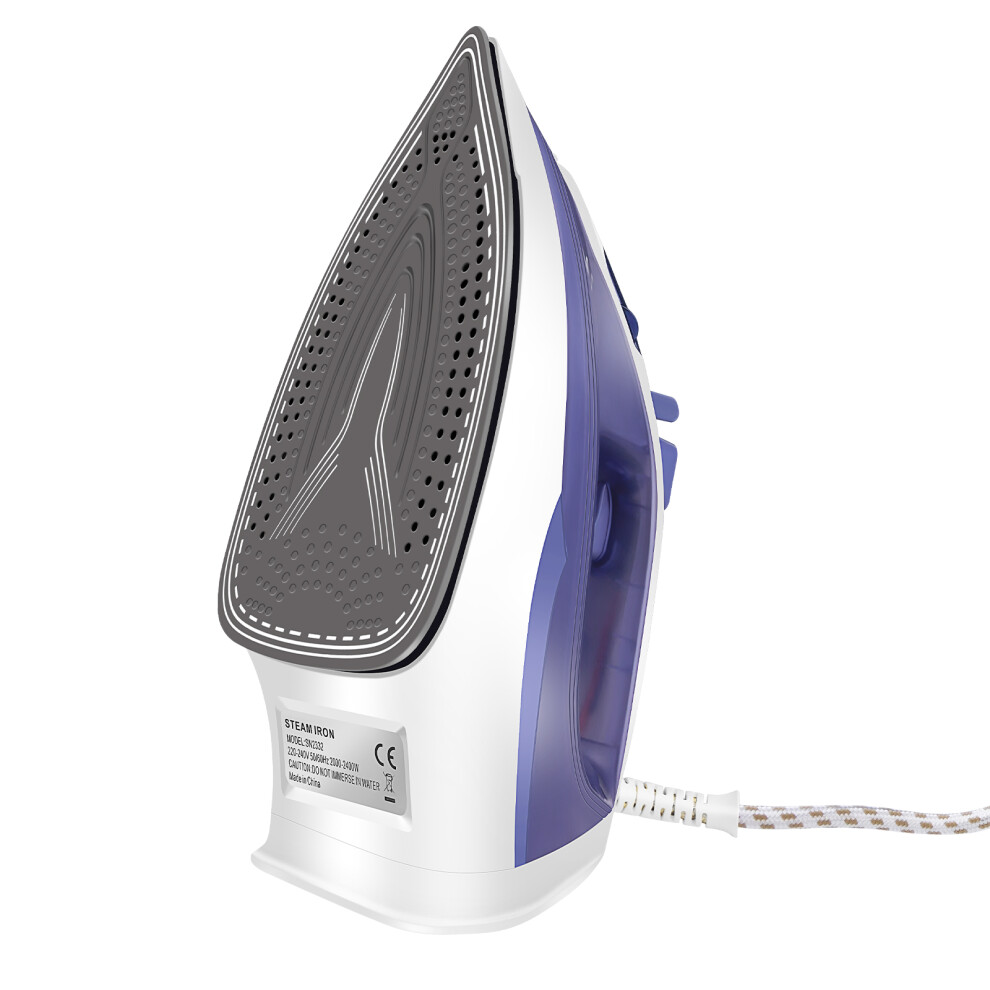 Youseahome Steam Iron Vertical Steam 110G Steam Shot, 40G Continuous Steam Self-Clean And Anti-Drip Function 2400W