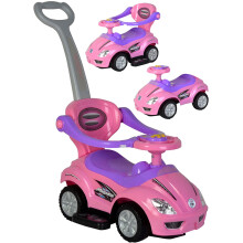 CHROMEWELS Push Auto per Toddlers 3 in 1 cavalcata su auto con guardia con guardia su giocattoli mega auto con manico a spinta e corno e musica e sot