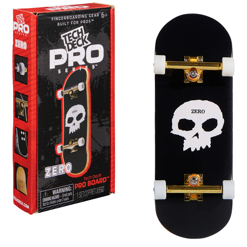 TECH DECK  Zero Pro Series Finger Board with Storage Display  Built for Pros; Authentic Mini Skateboards  Kids Toys for Ages 6 and up