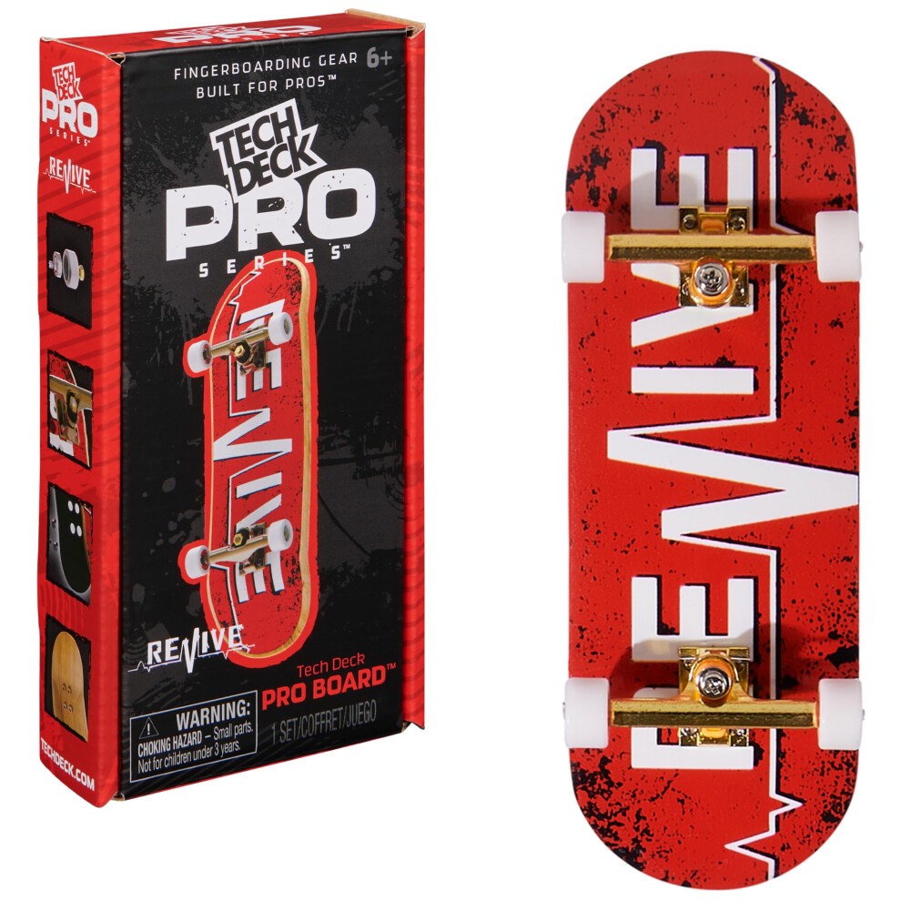 TECH DECK  Revive Pro Series Finger Board with Storage Display  Built for Pros; Authentic Mini Skateboards  Kids Toys for Ages 6 and up