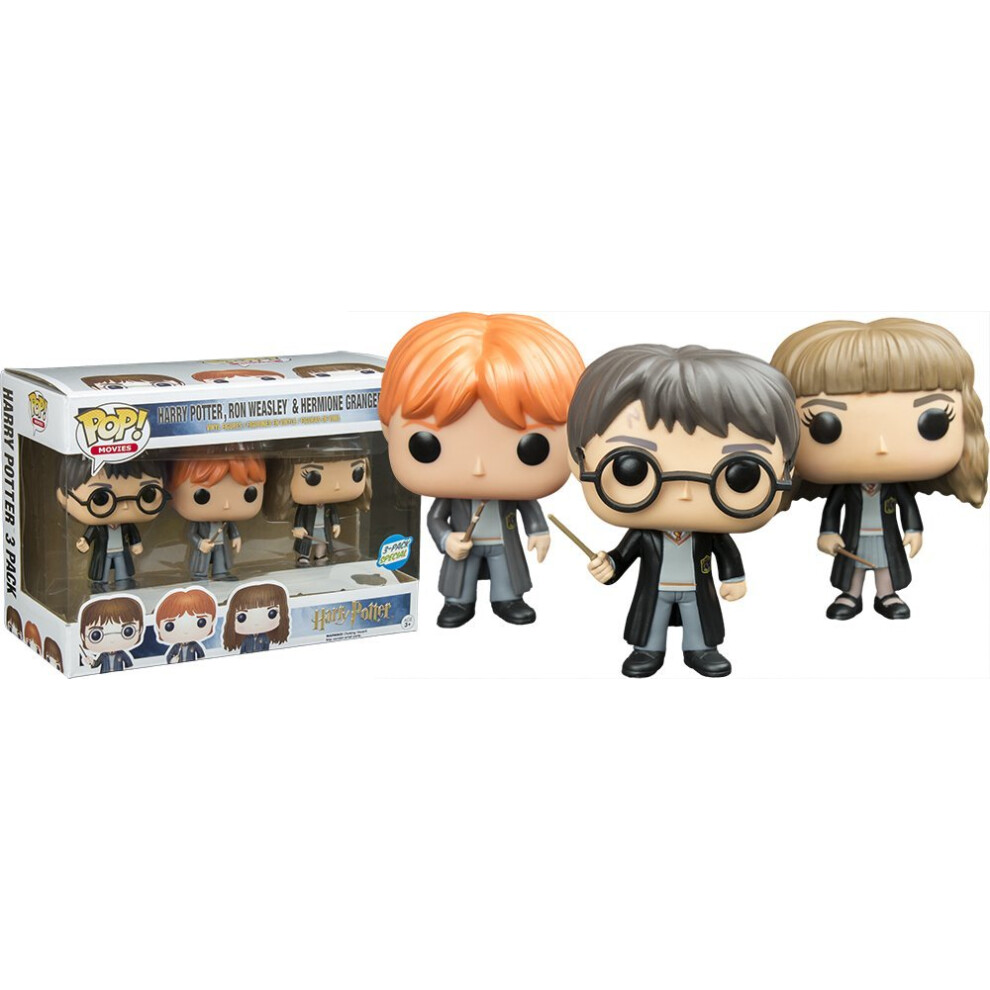 Funko POP! Harry Potter Ron Weasley Hermione Granger 3 Pack Special