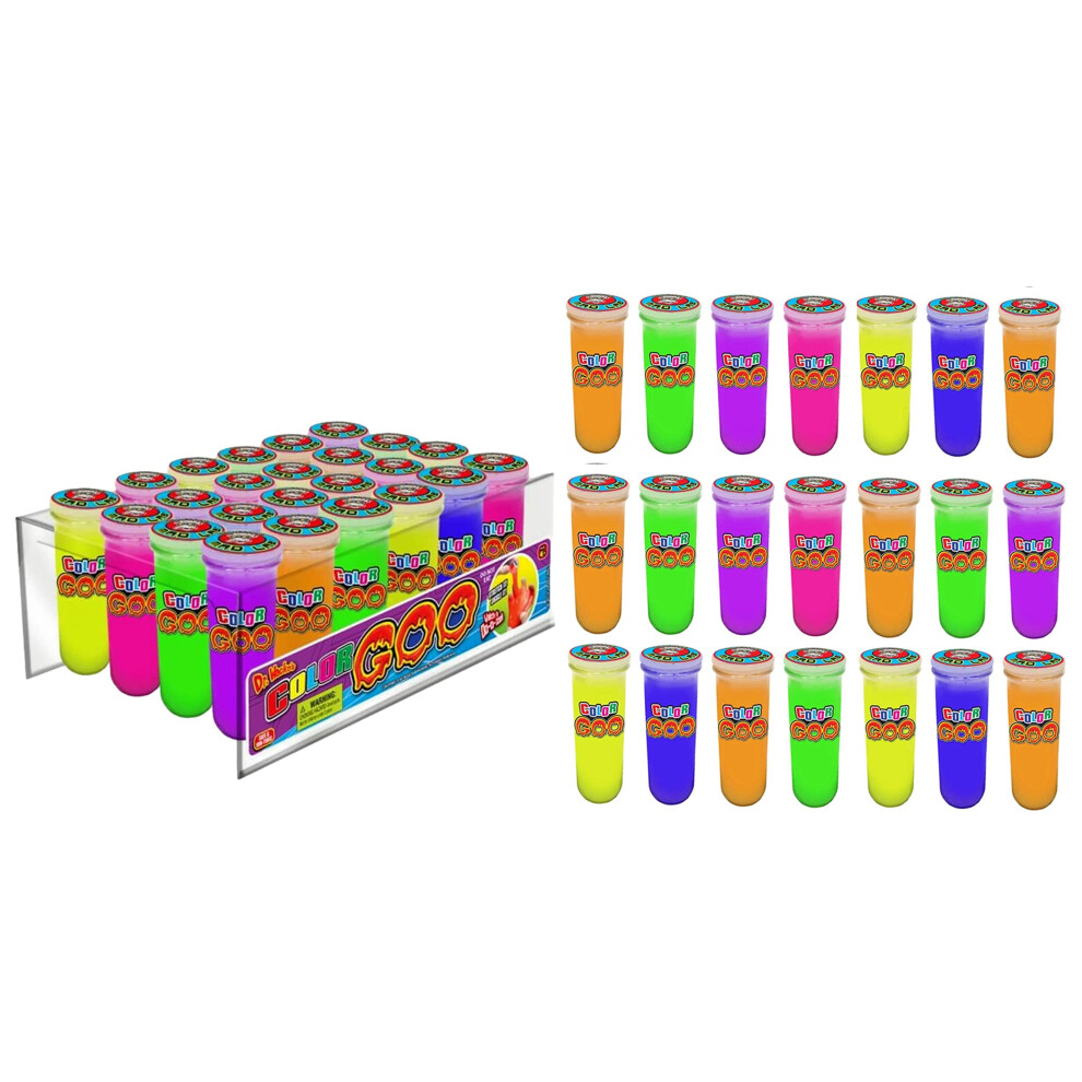 JA-RU Dr. Wackos Bunter Schleim (24 Verschiedene Tuben) Squishy Sensory Slime Pack F R Kinder & Erwachsene, Jungen & M Dchen. Stressabbau-Spielze-image