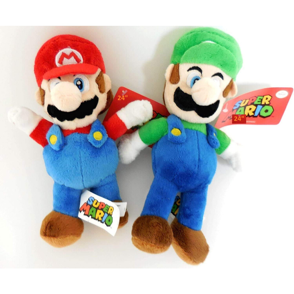 Nintendo Mario and Luigi 2 Plush Doll Set 8.5 inches