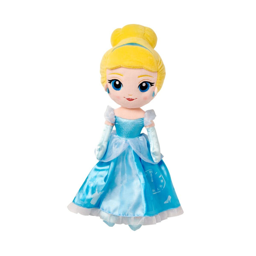 Disney Store Official Princess Plush Doll (Cinderella from Sleeping Beauty) Medium 14 Inches  Princess Dolls with Embroidered Features  Plus