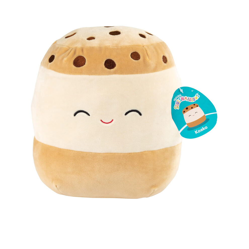 Squishmallows Original 10-Inch Koako The Ice Cream Sandwich - Food Squad - Official Jazwares Plush - Collectible Soft & Squishy Stuffed Anim