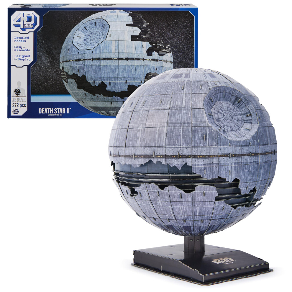 4D Build Star Wars Deluxe Death Star II Cardstock 3D Model Kit  Star Wars Gifts  Star Wars Toys  Star Wars Fans & Collectors  Adults & Teens