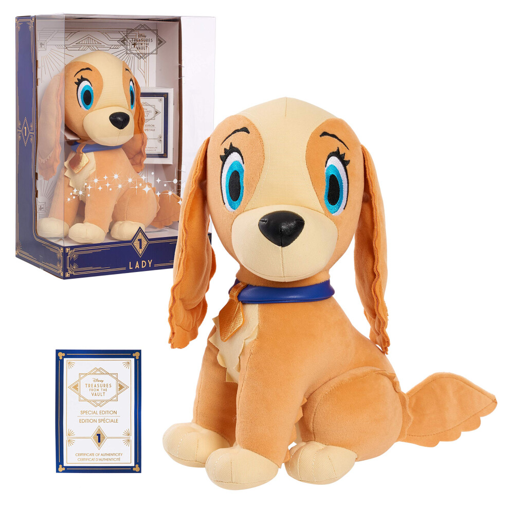 Disney Treasures From the Vault  Limited Edition Lady Plush  Amazon Exclusive  3+ years