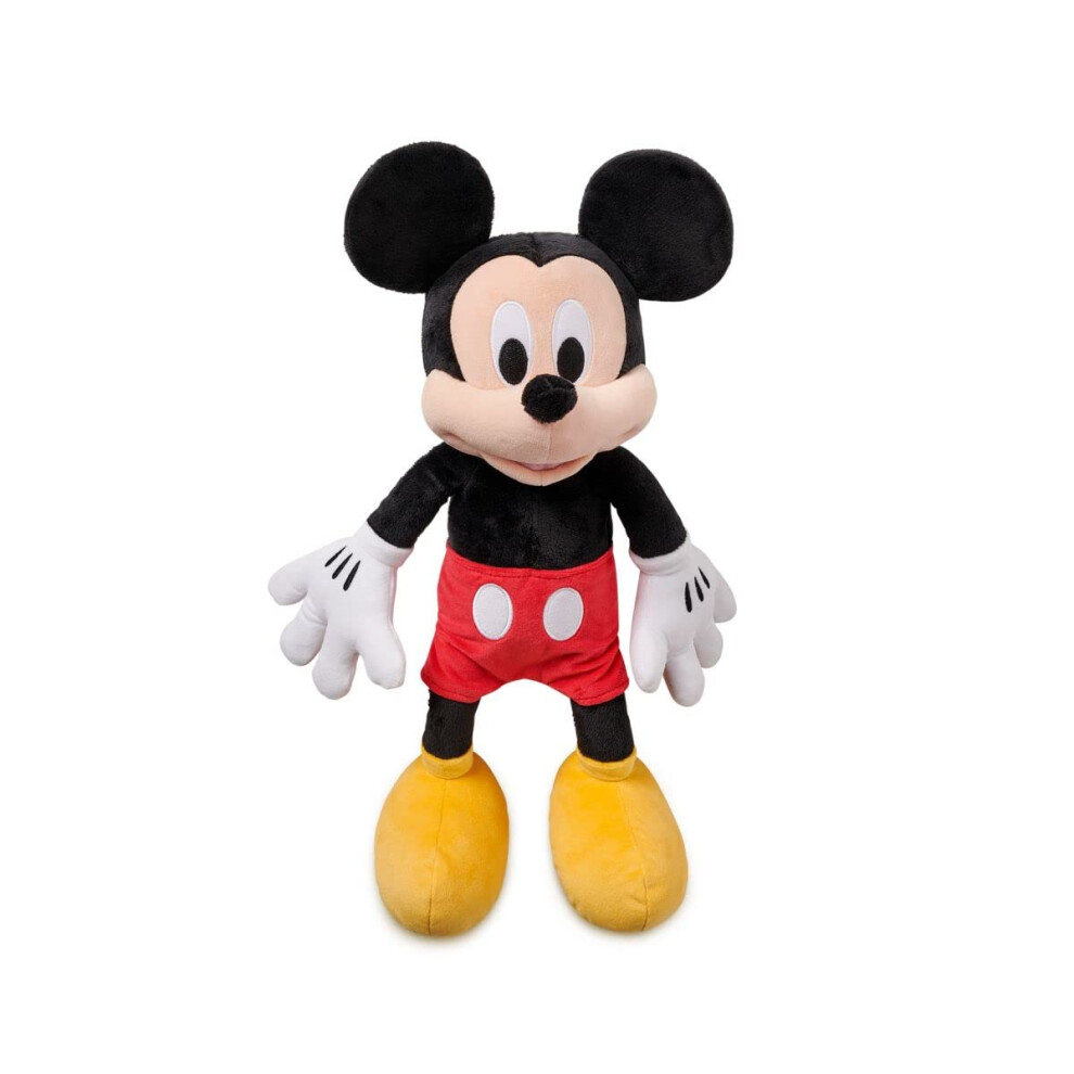 Disney Store Official Mickey Mouse Medium Soft Plush Toy  Medium 17 3/4 inches  Iconic Cuddly Character with Classic Embroidered Features  S