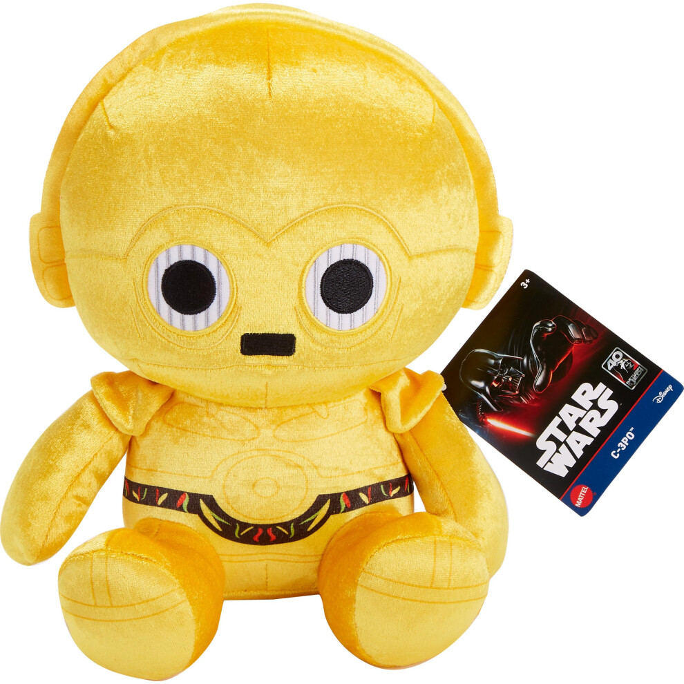 Star Wars Return of the Jedi Plush Toy  Snug Club C3-Po Soft Character Doll  40th Anniversary  Approx. 7-Inch