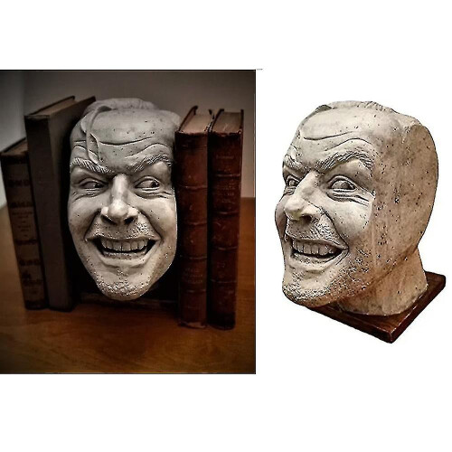 Book Ends,sculpture Of The Shining Bookends Here's Johnny Decorative