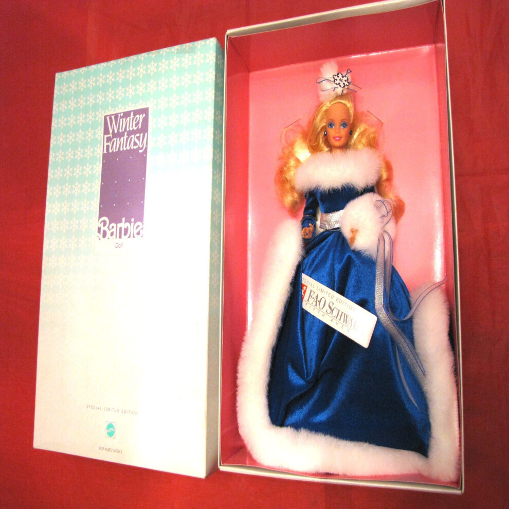 Barbie 5946 1990 FAO Schwarz Winter Fantasy Doll