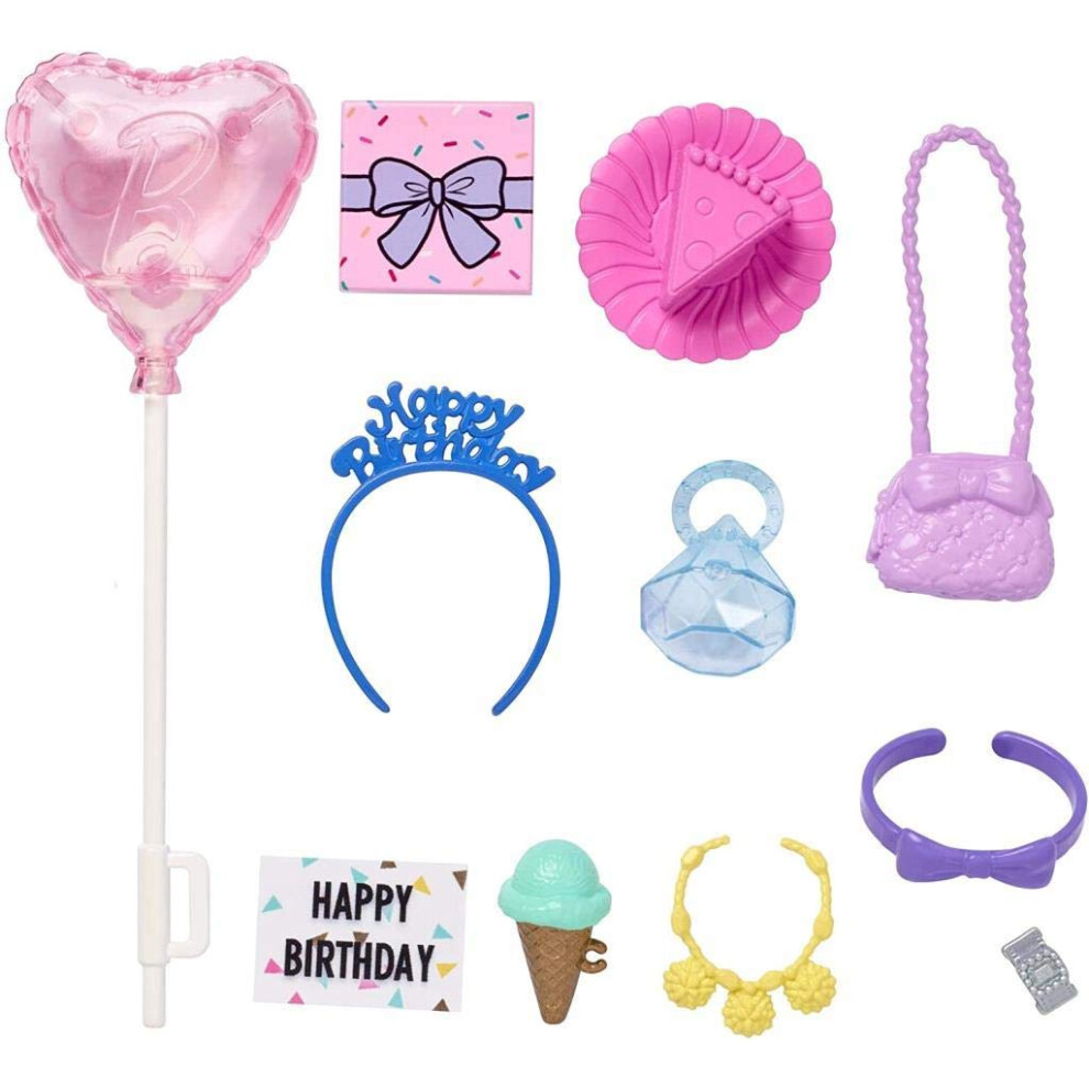 Barbie Storytelling Birthday Party Accessories Fashion Pack Playset ~ GHX36