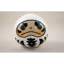 SELPONT uro Made in Japan Sosaku Kokeshi Doll Happy Daruma White Color