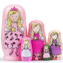 GRPSKCOS Poupées Russes - Cadeaux de Saint-Valentin pour Enfants, Ensemble de 5 Poupées Anges