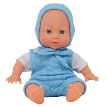 Muñeca Bebé Realista de 30 cm con Cuerpo Blando y Cabeza, Brazos y Piernas de Vinilo, Vestida con Monito y Gorrito