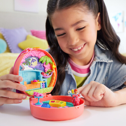 Polly Pocket Polly Pocket Κούκλες και Σετ Παιχνιδιού, Συμπαγές Μοτοποδήλατο Περιπέτειας 1