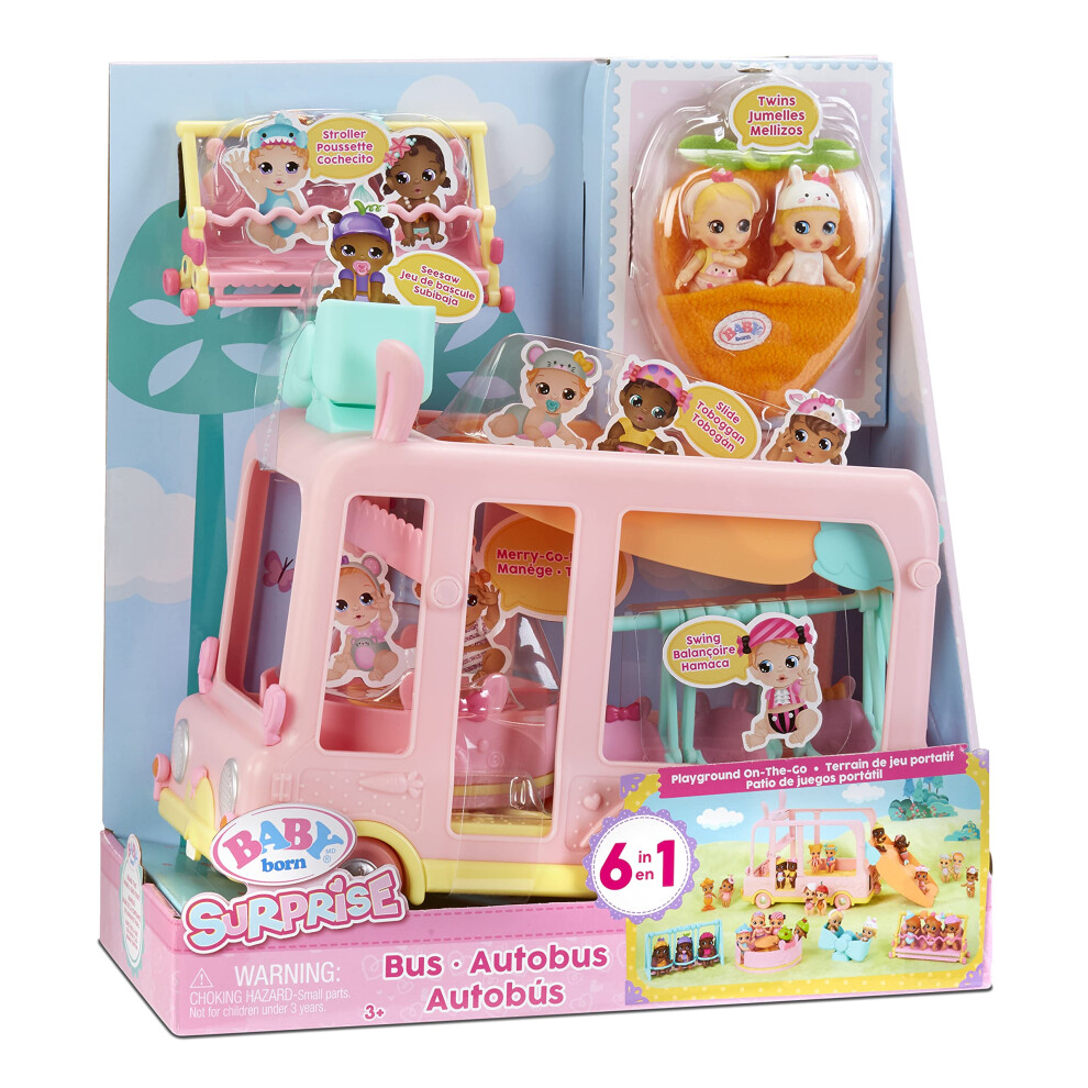 Baby Born Surprise Mini Babies Bus  Pink