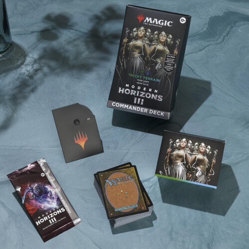 Magic: The Gathering Modern Horizons 3 Commander Deck - Tricky Terrain (100 Κάρτες, 2 Κάρτες Booster + Αξεσουάρ) 2