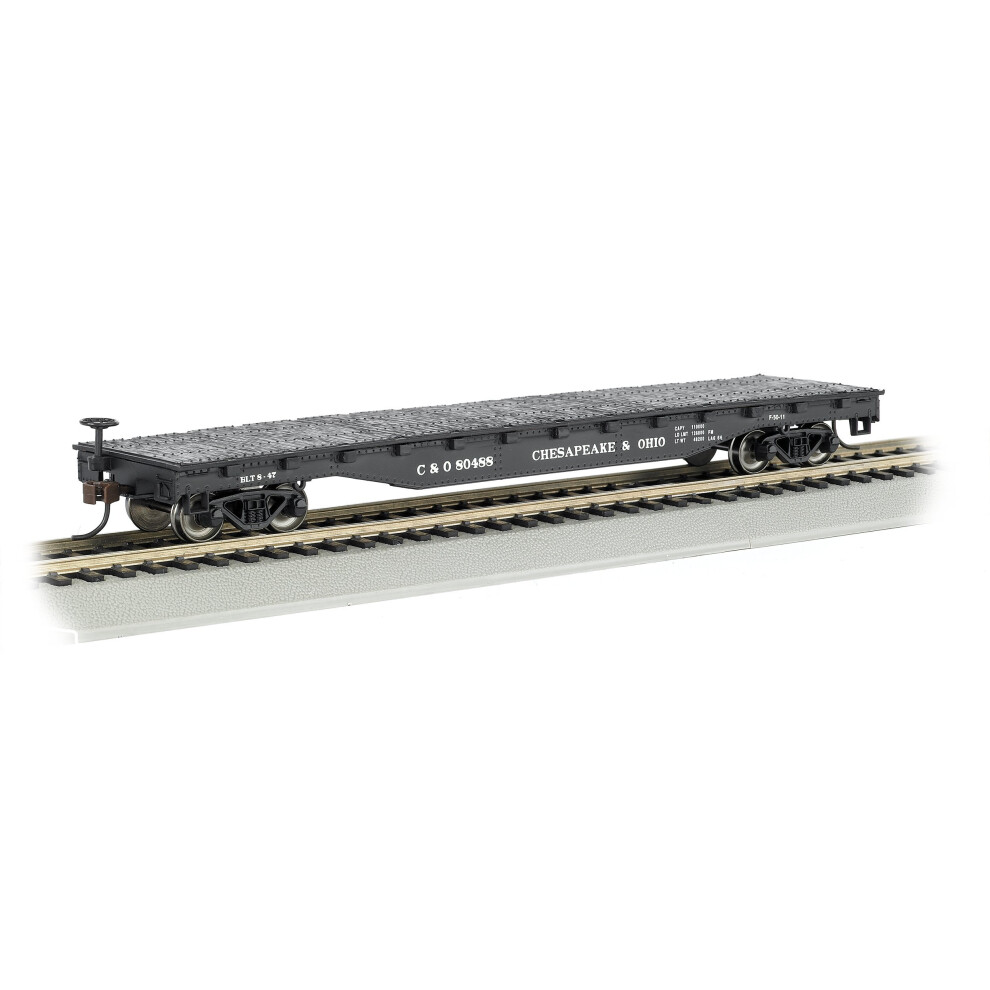 Bachmann Trains - 52' Flat Car - CHESAPEAK & OHIO - HO Scale