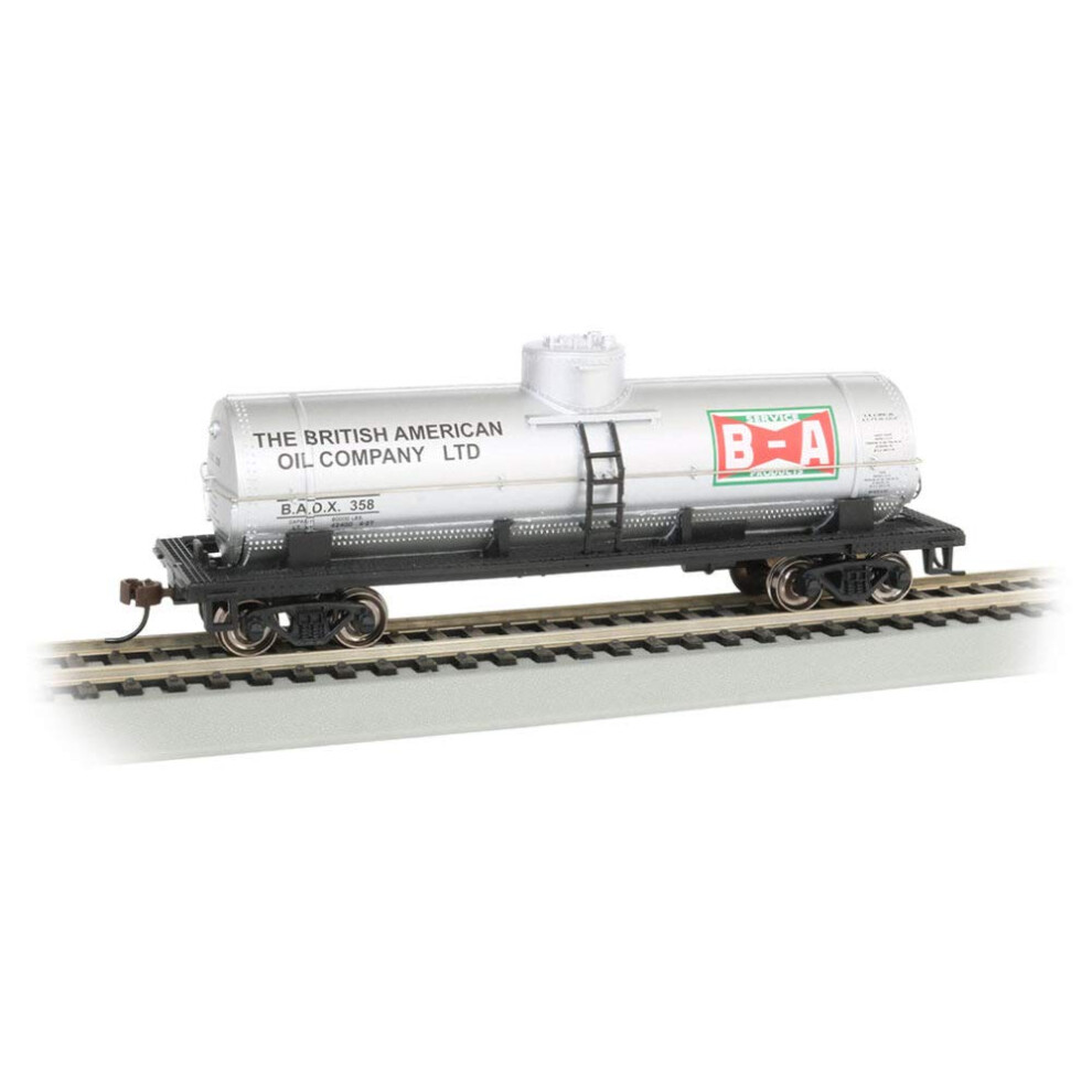 40' Single Dome Tank Car British American Oil (Silver) - HO Scale