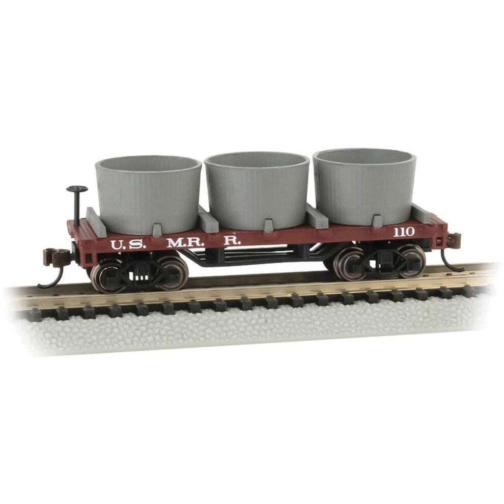 Old-Time Water Tank Car U.S. Military Railroad - N Scale