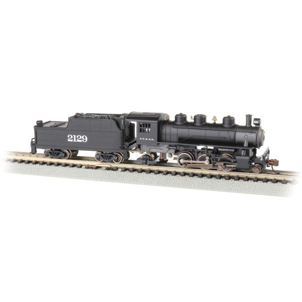 Prairie 2-6-2 Steam Locomotive & Tender - ATSF #2129 - N Scale