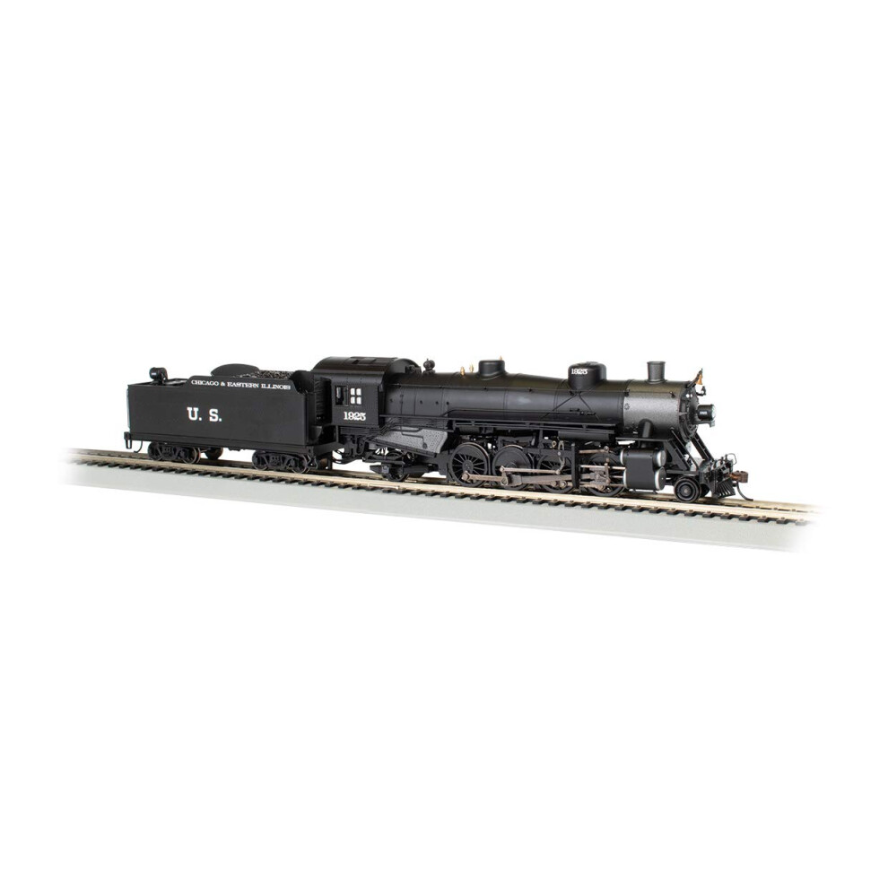 Bachmann Trains Usra Light 2-8-2 Dcc Sound Value Equipped Locomotive - Chicago & Eastern Illinois #1925 W/Medium Tender - HO Scale  Prototyp