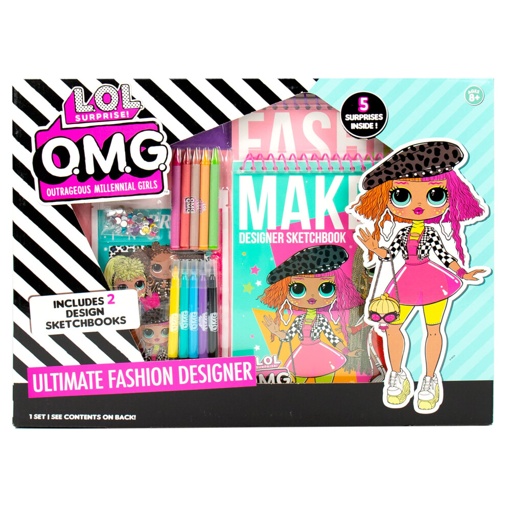 L.O.L. Surprise! O.M.G. Ultimate Fashion Designer by Horizon Group USA  Color & Create Outfits & Make-Up Looks for The O.M.G. Sisters  Inclu