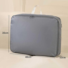 (40x18x30cm, Gray) Ultra Space-Saving Self-Compression Organizer Compression Storage Bag Expansion Waterproof Travel Portable Handheld Clothes Sepa