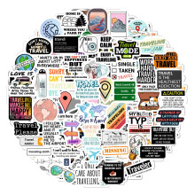 BulbaCraft 100 db Vicces utazsi matrick Scrapbook matrick Utazs - Traveler matricacsomag laptop utazknak Notebook tartozkok Vicces utaz laptop