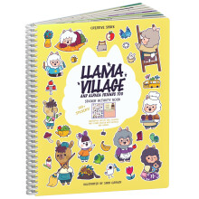 Cupkin Llama Village Sticker Book Activity for Kids Side by Side Llama Sticker Book Fun Kid Plane Activity 300+ Kids Stickers + 8 Animal