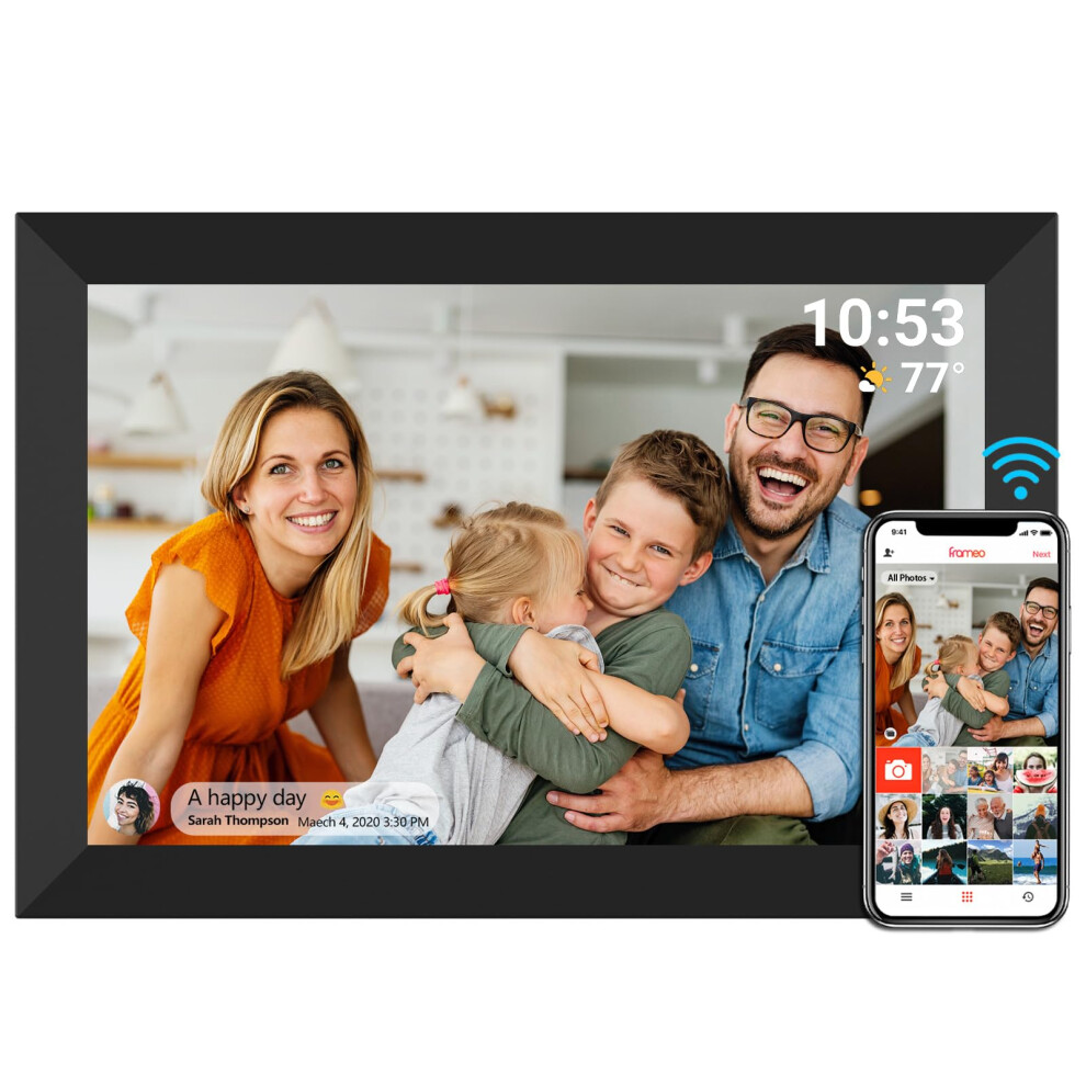 Frameo Digital Photo Frame Wifi 32Gb 10.1 Inch 1280X800 Ips Touch Screen Digital Picture Frame Easy Setup Share Photo Or Video Via Frameo Ap 726361855720