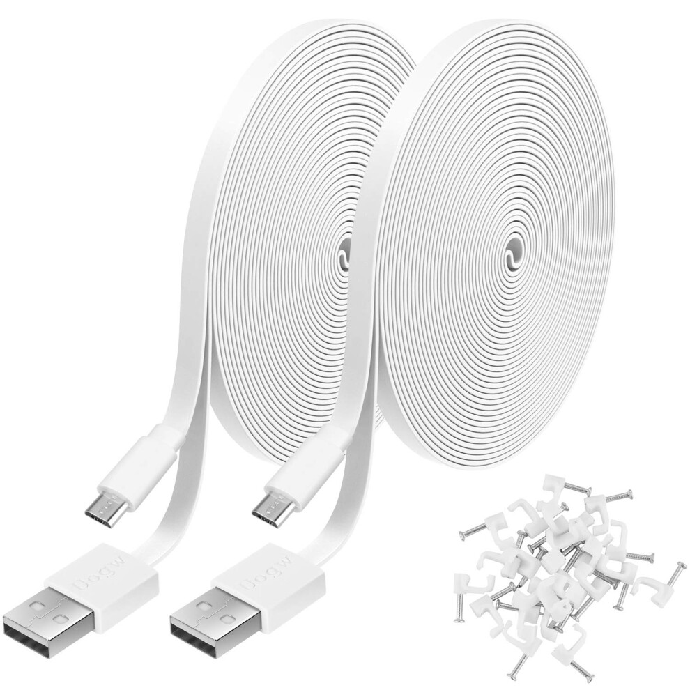 2 Pack 10Ft Power Extension Cable Compatible With Wyzecam Wyzecam Pan Wyze Cam Og Kasacam Indoor Nestcam Indoor Blink Cloud Cam Usb To Micro 760385148734