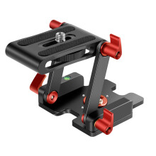 Neewer Upgraded Z-Flex Tilt Head Z Type Tripod Head with 4 Adjust/Fixing Knob Quick Release Plate and Spirit Level for Tripod/DSLR Cameras
