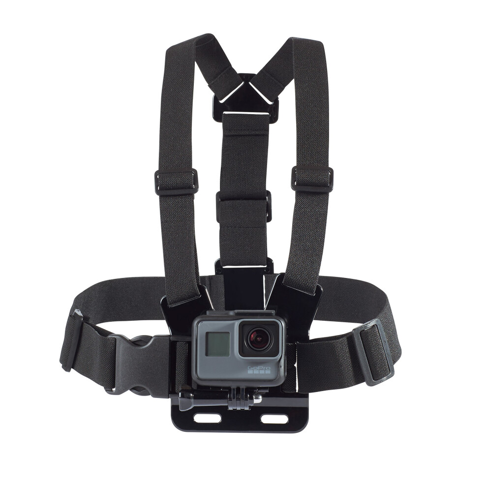 Amazon Basics Adjustable Chest Mount Harness for GoPro Camera (Compatible with GoPro Hero Series)  Black