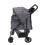 Hondenbuggy met Regenhoes – Ruitblauw 1