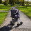 Hondenbuggy met Regenhoes – Ruitblauw 12
