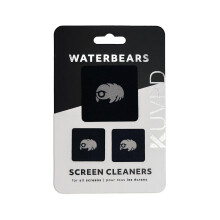 KUVRD WATERBEAR - Cura?atori de ecran universal - Instrumente de cura?are minuscule pentru lentile ?i ecrane - set cu un singur pad