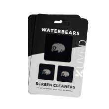 KUVRD Waterbear - Detergenti per schermi universali - Teeny Tiny Strumenti di pulizia per lenti e schermi - Confezione da 2 - (Set da 2 cuscinett