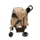 Haustierwagen mit Regenabdeckung – gewebtes Beige 3