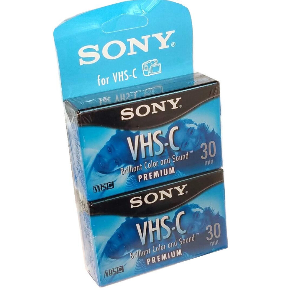 Sony VHS-C Premium 30-min. Videocassette  2-Pack(TC30VH/2)