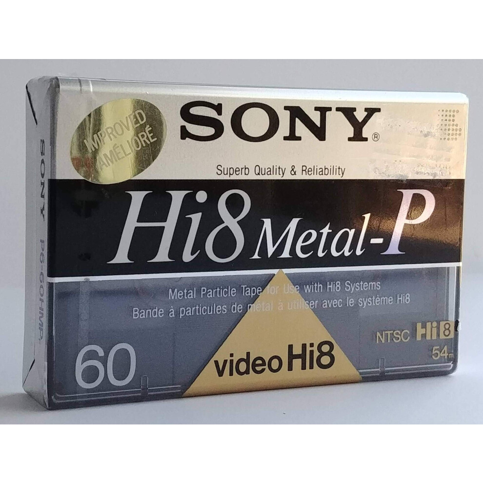 Sony Hi8/Digital8 Metal Particle Video Cassette